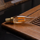 Grensk 4W Dimmable LED Filament Candle Light Bulb 2700K E14 Candelabra Base Flame Shape Bent Tip 25W Incandescent Equivalent C35