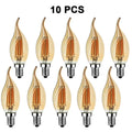 Grensk 4W Dimmable LED Filament Candle Light Bulb 2700K E14 Candelabra Base Flame Shape Bent Tip 25W Incandescent Equivalent C35