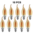 Grensk 4W Dimmable LED Filament Candle Light Bulb 2700K E14 Candelabra Base Flame Shape Bent Tip 25W Incandescent Equivalent C35