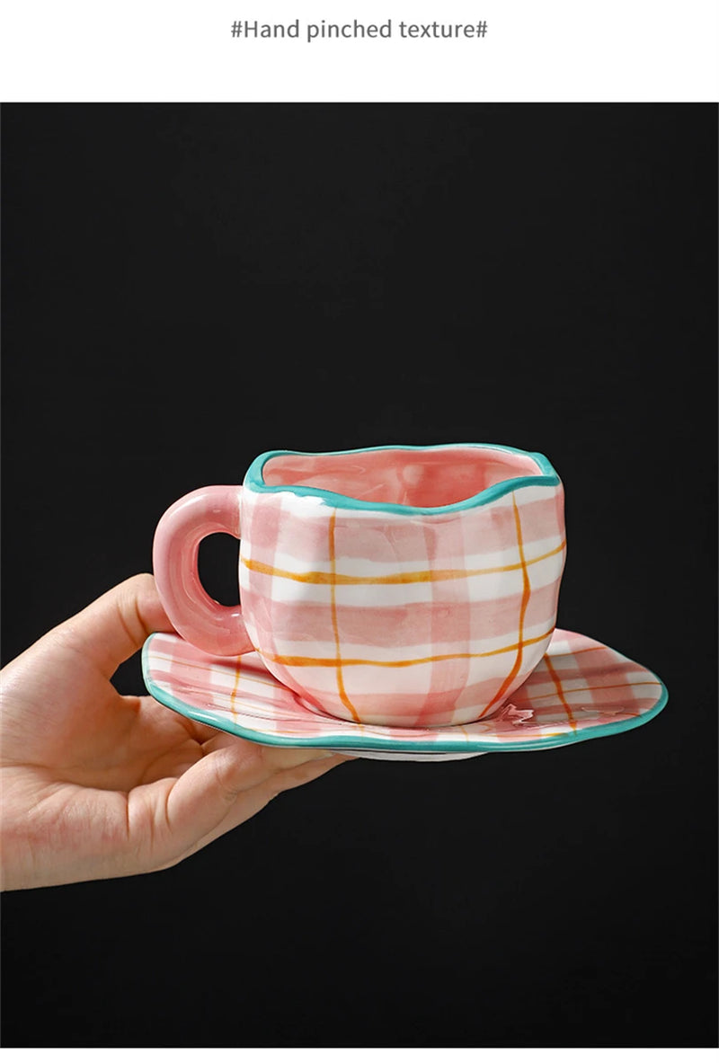 Caneca de Cerâmica Estilo Coreano – Elegância e Delicadeza no Seu Dia a Dia
