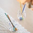 Colorful Stones Dots Glass Cup High Borosilicate Glass Transparent Drink Water Cup  Milk Coffee  Juice  Glass