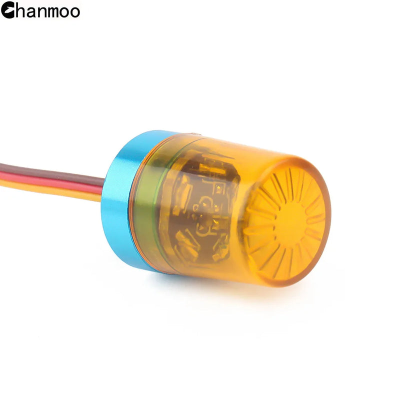 Multi-function Flashing Rotating LED Light Bar Alarming Lamp for 1/14 Tamiya 1/10 RC Crawler Car Engineering Truck Upgrade Parts