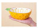 Creative Ceramic Bowl Hand-painted Fruit Modeling Cute Rice Bowl Fruit Salad Plate Pineapple Strawberry Lemon Ceramic tableware