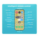 O Rotatable 3-in-1 Ceiling Fan é um ventilador de teto multifuncional que combina iluminação e controle remoto. Ele usa uma base de lâmpada E27, o que significa que pode ser instalado como uma lâmpada comum.