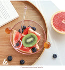 INS Colorful Glass Dessert Bowl Large Capacity Ice Cream Fruits Pudding Bowl Decorative Soup Salad Cake Bowl Party Bar Tableware
