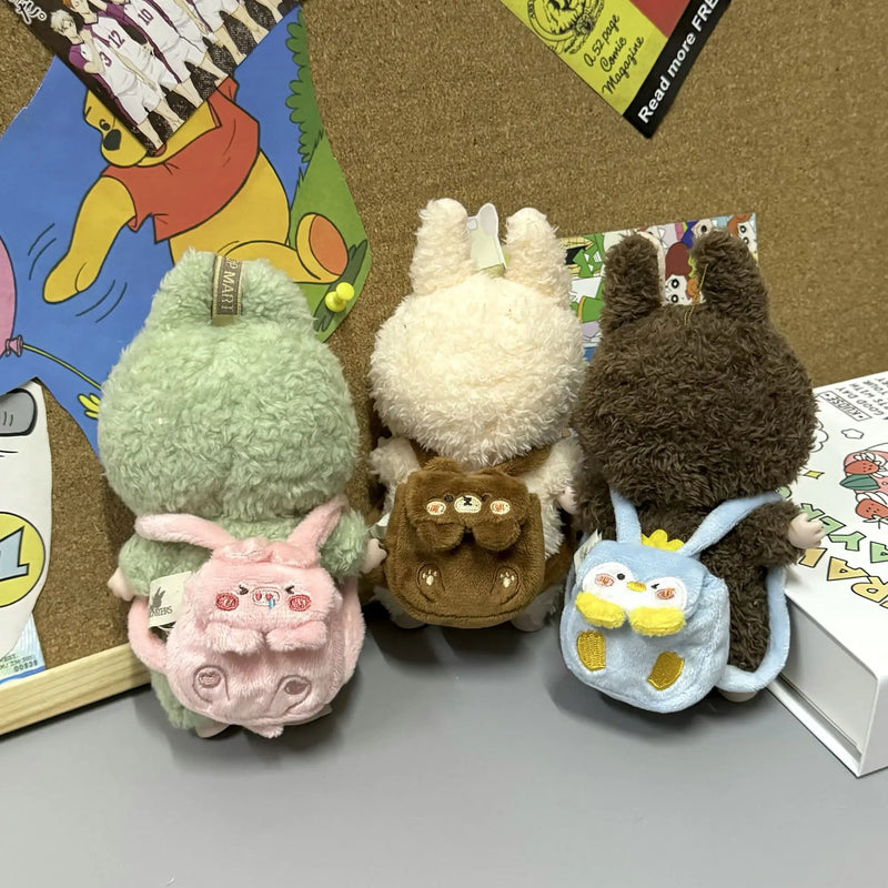 Animal Style 17Cm Labubu Backpack Hand-made Clothes Matching Doll Backpack Multiple Styles Replacement Doll Clothing Accessories