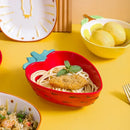 Creative Ceramic Bowl Hand-painted Fruit Modeling Cute Rice Bowl Fruit Salad Plate Pineapple Strawberry Lemon Ceramic tableware