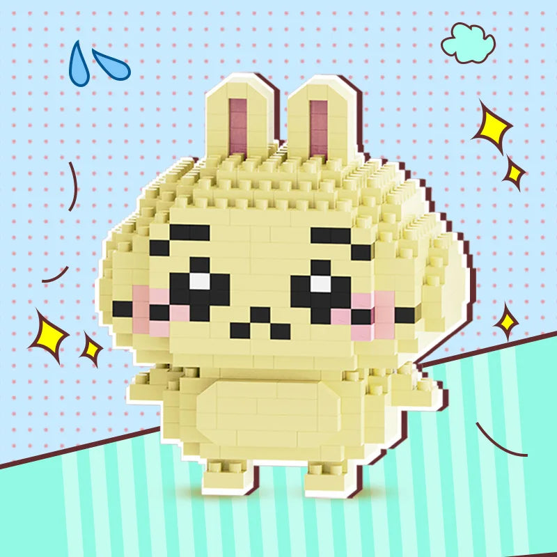 MINISO Chii Building Blocks Anime Educational Toy Usagi Hachi Kawaii Toy Desktop Decor Child Birthday Gift Christmas Surprise