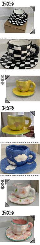 Caneca de Cerâmica Estilo Coreano – Elegância e Delicadeza no Seu Dia a Dia