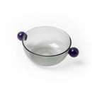 INS Colorful Glass Dessert Bowl Large Capacity Ice Cream Fruits Pudding Bowl Decorative Soup Salad Cake Bowl Party Bar Tableware