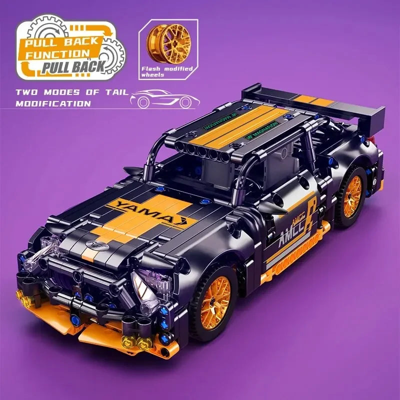 Supercar Building Blocks Car Early Learning Educational Assembled Toys Boys And Children Birthday Gift Building Blocks Ornaments