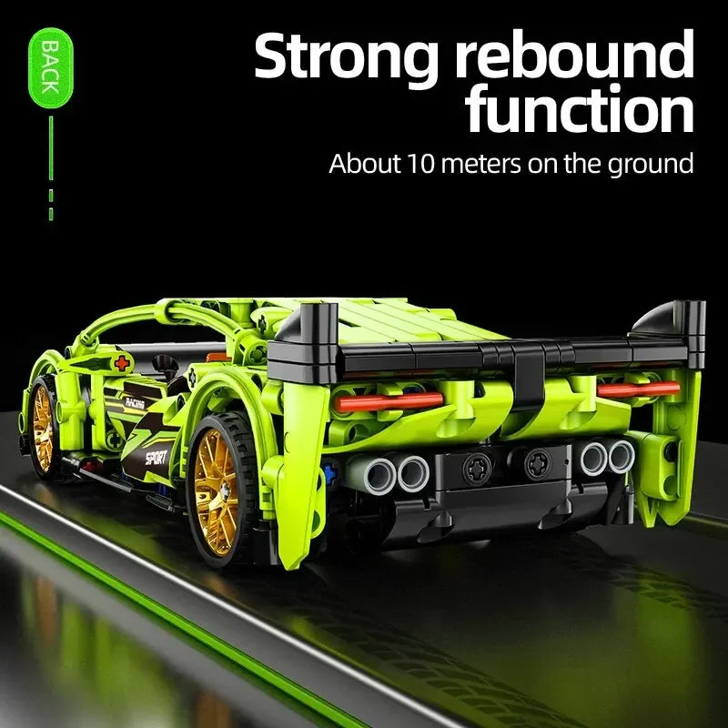 Supercar Building Blocks Car Early Learning Educational Assembled Toys Boys And Children Birthday Gift Building Blocks Ornaments