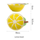 Creative Ceramic Bowl Hand-painted Fruit Modeling Cute Rice Bowl Fruit Salad Plate Pineapple Strawberry Lemon Ceramic tableware