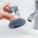 1pc Portable Kitchen Soap Dispensing Dishwashing Tool Brush Easy Use Scrubber Wash Clean Tool Kitchen Cleaning Tool
