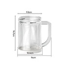 Double Layer Creativity Freezing Beer Mug Sandwich Liquid Refrigerator Frozen Cup Cold Drink Chilled Cups Kitchen Bar Drinkware