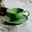 Phnom Penh Ceramic Coffee Cup and Saucer Set Afternoon Tea Cups Breakfast Cups Couple's Water Glasses Milk Tea Cup Milk Mug