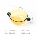 INS Colorful Glass Dessert Bowl Large Capacity Ice Cream Fruits Pudding Bowl Decorative Soup Salad Cake Bowl Party Bar Tableware