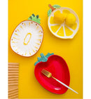 Creative Ceramic Bowl Hand-painted Fruit Modeling Cute Rice Bowl Fruit Salad Plate Pineapple Strawberry Lemon Ceramic tableware