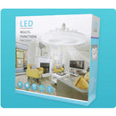 O Rotatable 3-in-1 Ceiling Fan é um ventilador de teto multifuncional que combina iluminação e controle remoto. Ele usa uma base de lâmpada E27, o que significa que pode ser instalado como uma lâmpada comum.