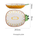 Creative Ceramic Bowl Hand-painted Fruit Modeling Cute Rice Bowl Fruit Salad Plate Pineapple Strawberry Lemon Ceramic tableware