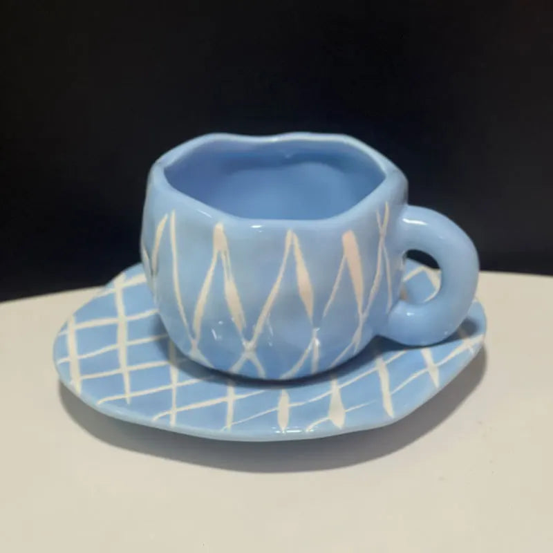 Caneca de Cerâmica Estilo Coreano – Elegância e Delicadeza no Seu Dia a Dia