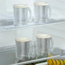 Double Layer Creativity Freezing Beer Mug Sandwich Liquid Refrigerator Frozen Cup Cold Drink Chilled Cups Kitchen Bar Drinkware