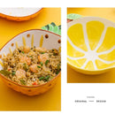 Creative Ceramic Bowl Hand-painted Fruit Modeling Cute Rice Bowl Fruit Salad Plate Pineapple Strawberry Lemon Ceramic tableware