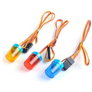 Multi-function Flashing Rotating LED Light Bar Alarming Lamp for 1/14 Tamiya 1/10 RC Crawler Car Engineering Truck Upgrade Parts