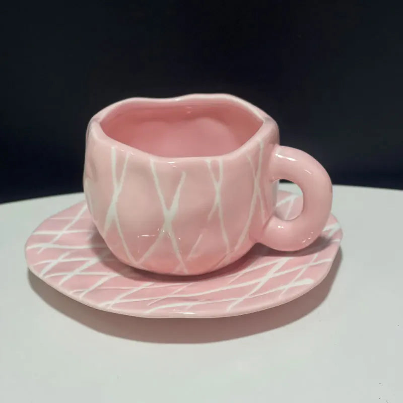 Caneca de Cerâmica Estilo Coreano – Elegância e Delicadeza no Seu Dia a Dia