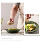 French Baroque Relief Ceramic Plates and Bowls Palace Style Vintage Home Dinner Plates Noodle Bowl Hotel Tableware Kitchen Items