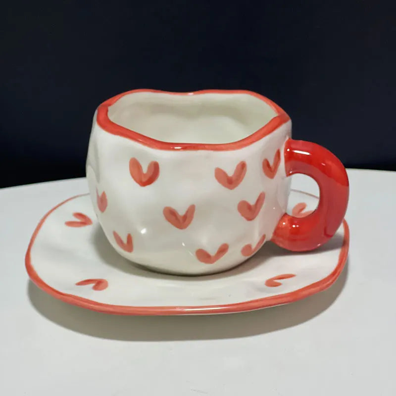 Caneca de Cerâmica Estilo Coreano – Elegância e Delicadeza no Seu Dia a Dia