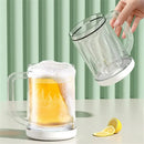 Double Layer Creativity Freezing Beer Mug Sandwich Liquid Refrigerator Frozen Cup Cold Drink Chilled Cups Kitchen Bar Drinkware