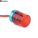 Multi-function Flashing Rotating LED Light Bar Alarming Lamp for 1/14 Tamiya 1/10 RC Crawler Car Engineering Truck Upgrade Parts