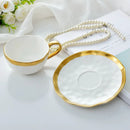 Phnom Penh Ceramic Coffee Cup and Saucer Set Afternoon Tea Cups Breakfast Cups Couple's Water Glasses Milk Tea Cup Milk Mug