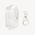 For Labubu v1 v2 / Liila cat Protective Bag Thick Silicone Case PVC Transparent Doll Dustproof Box with Keychain and balls