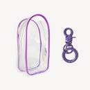 For Labubu v1 v2 / Liila cat Protective Bag Thick Silicone Case PVC Transparent Doll Dustproof Box with Keychain and balls