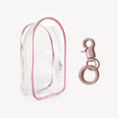 For Labubu v1 v2 / Liila cat Protective Bag Thick Silicone Case PVC Transparent Doll Dustproof Box with Keychain and balls