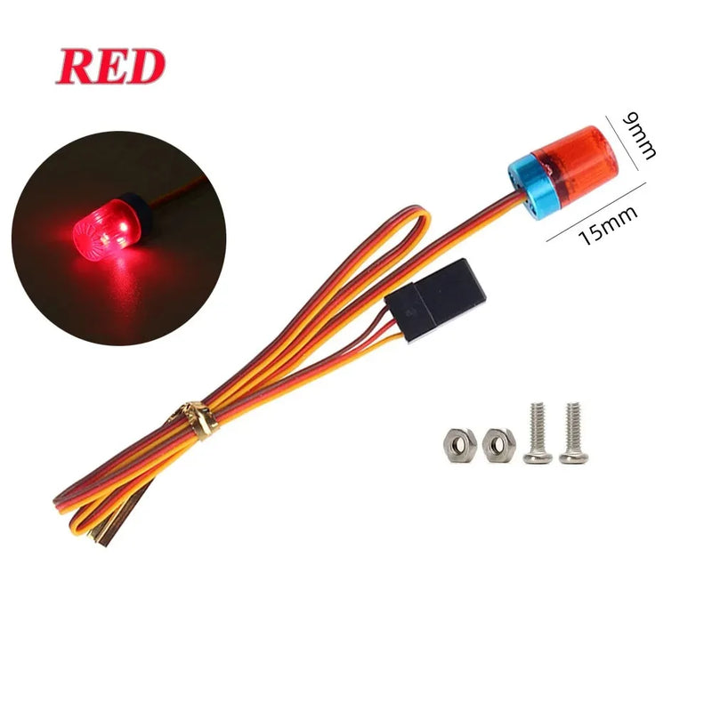 Multi-function LED Light Circular Ultra Bright Lamp Strobing-blasting Flashing Fast-slow Rotating Mode for RC Car HSP Axial