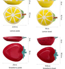 Creative Ceramic Bowl Hand-painted Fruit Modeling Cute Rice Bowl Fruit Salad Plate Pineapple Strawberry Lemon Ceramic tableware