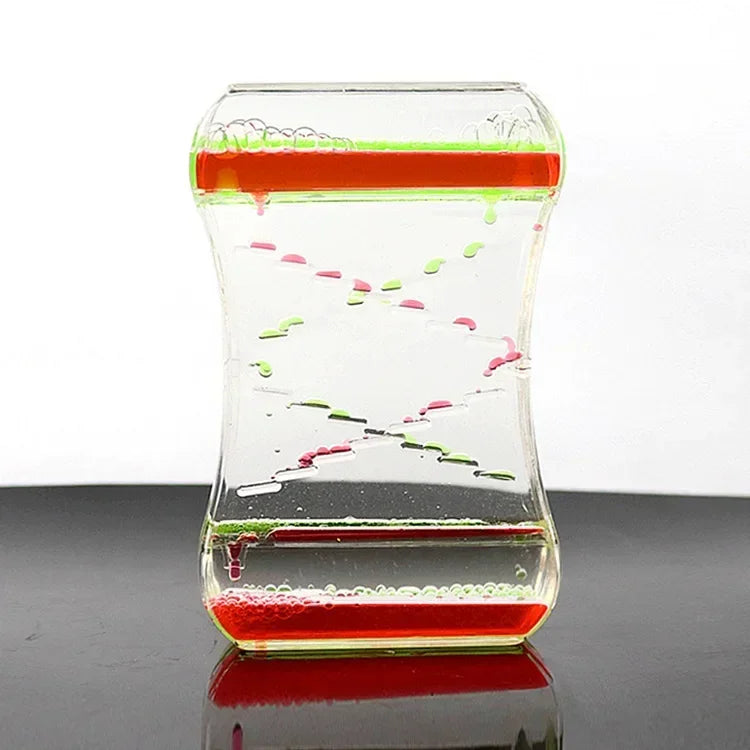Ampulheta Divertida com Gotas Coloridas – Decoração Criativa.