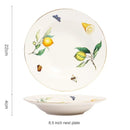 Assiette Questeak en céramique à motif de citron européen, bol, fruits, bonbons, Dim Sum, cuisine occidentale, plats