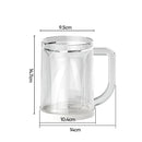 Double Layer Creativity Freezing Beer Mug Sandwich Liquid Refrigerator Frozen Cup Cold Drink Chilled Cups Kitchen Bar Drinkware
