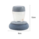 1pc Portable Kitchen Soap Dispensing Dishwashing Tool Brush Easy Use Scrubber Wash Clean Tool Kitchen Cleaning Tool