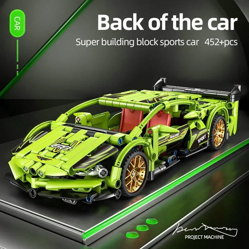 Supercar Building Blocks Car Early Learning Educational Assembled Toys Boys And Children Birthday Gift Building Blocks Ornaments