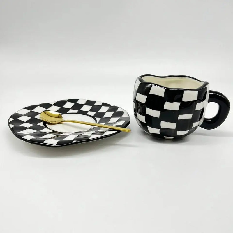 Caneca de Cerâmica Estilo Coreano – Elegância e Delicadeza no Seu Dia a Dia